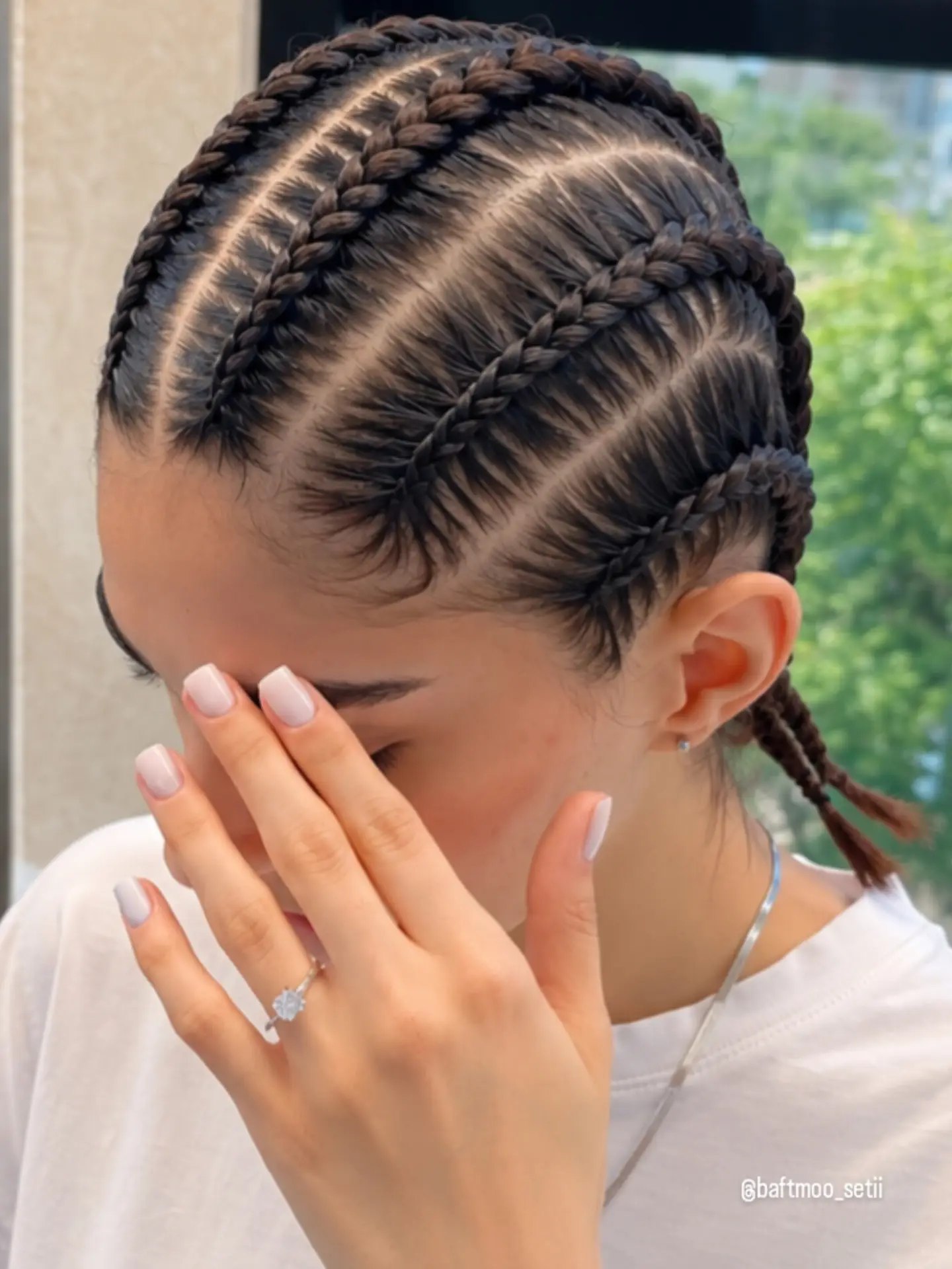 Sleek Cornrows With Defined Baby Hairs