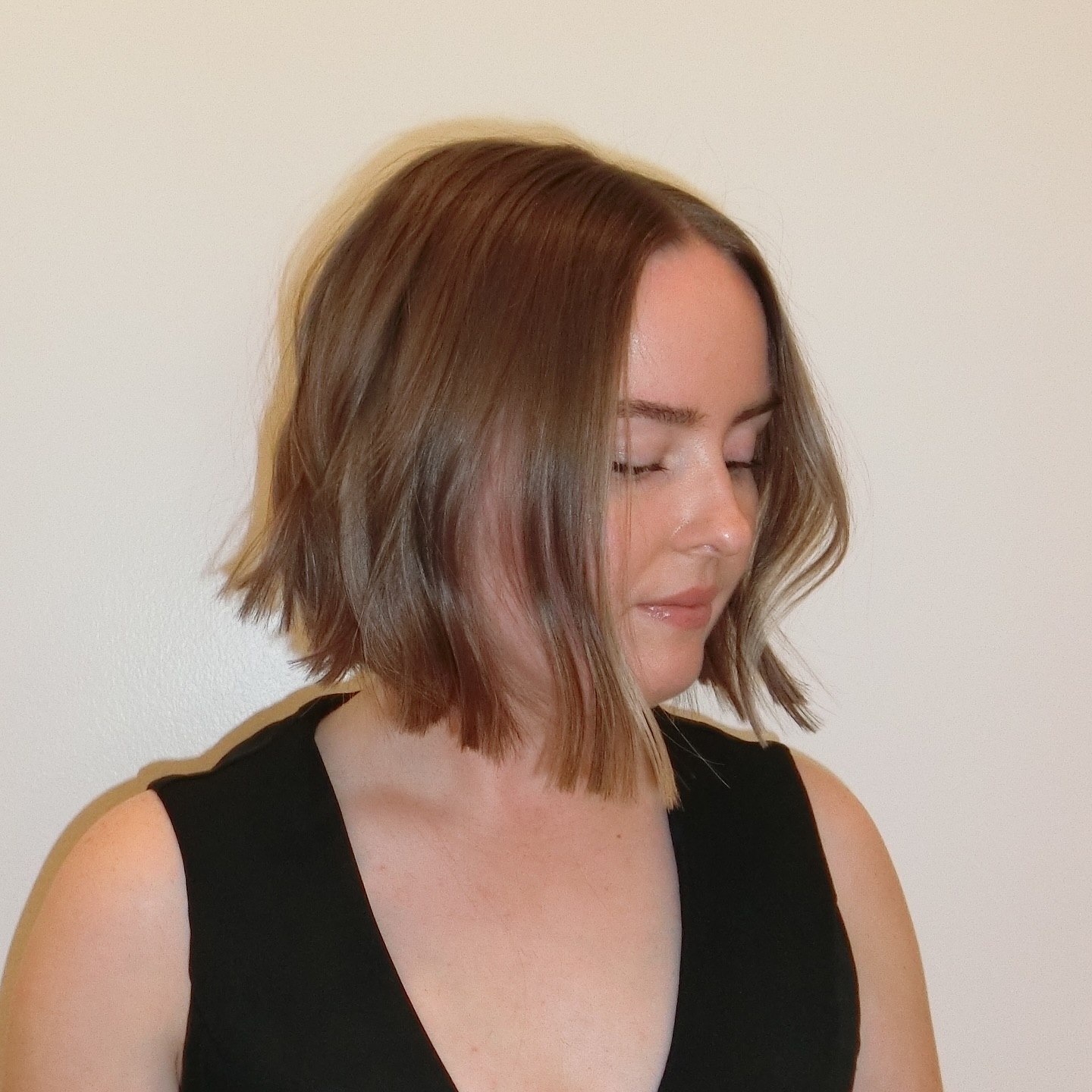 Textured Blunt Bob For Fine Hair