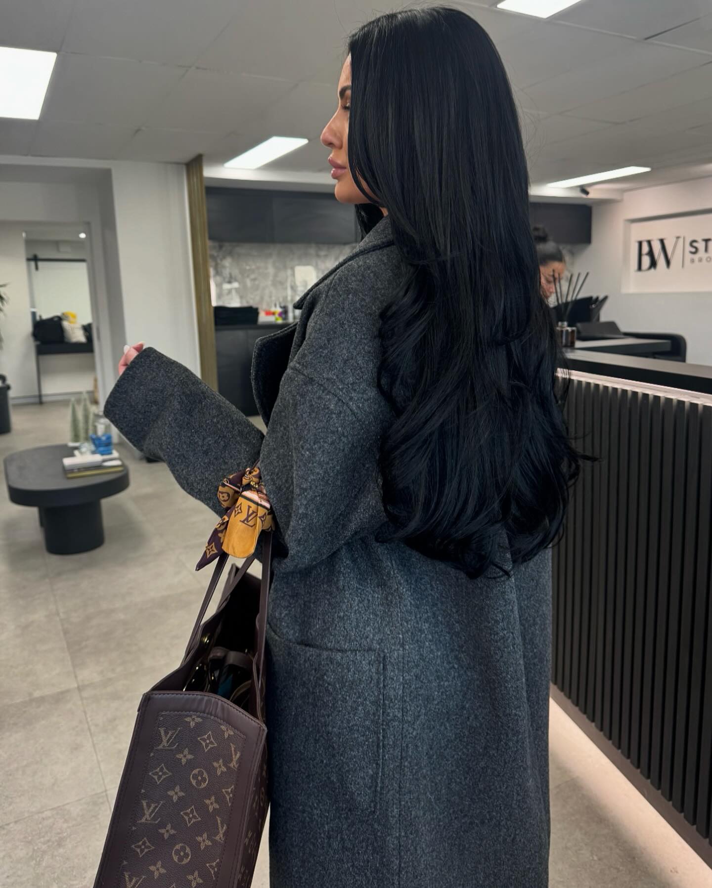 Voluminous Layered Jet Black Blowout