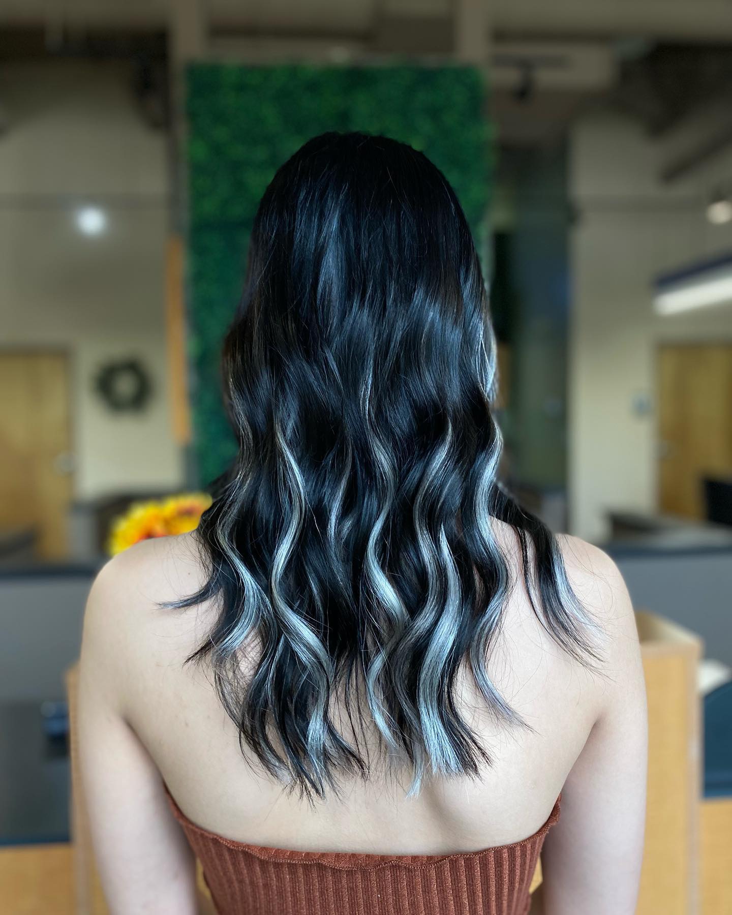 Bold Black and White Chunky Highlights