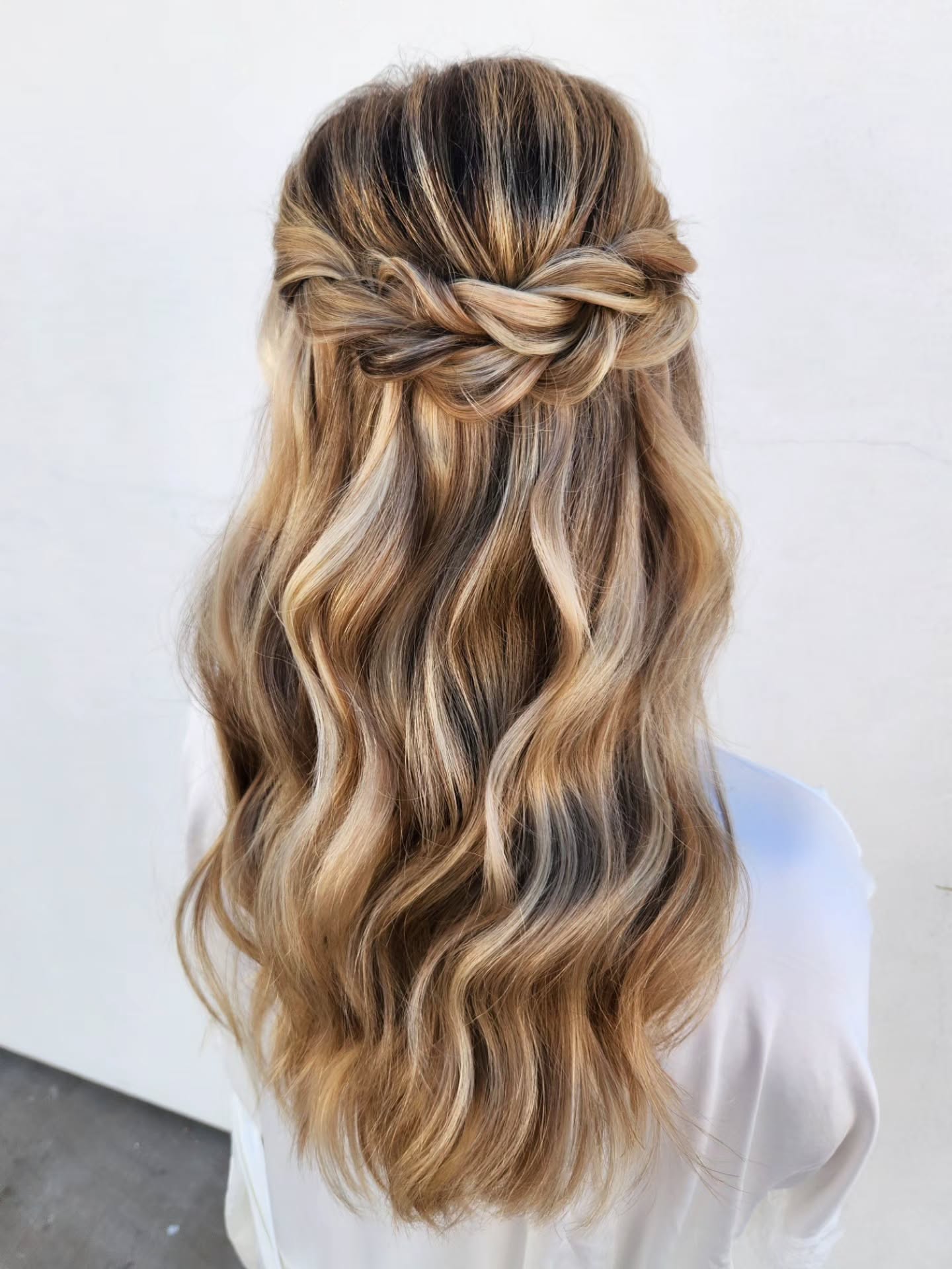 Braided Crown With Loose Beachy Waves