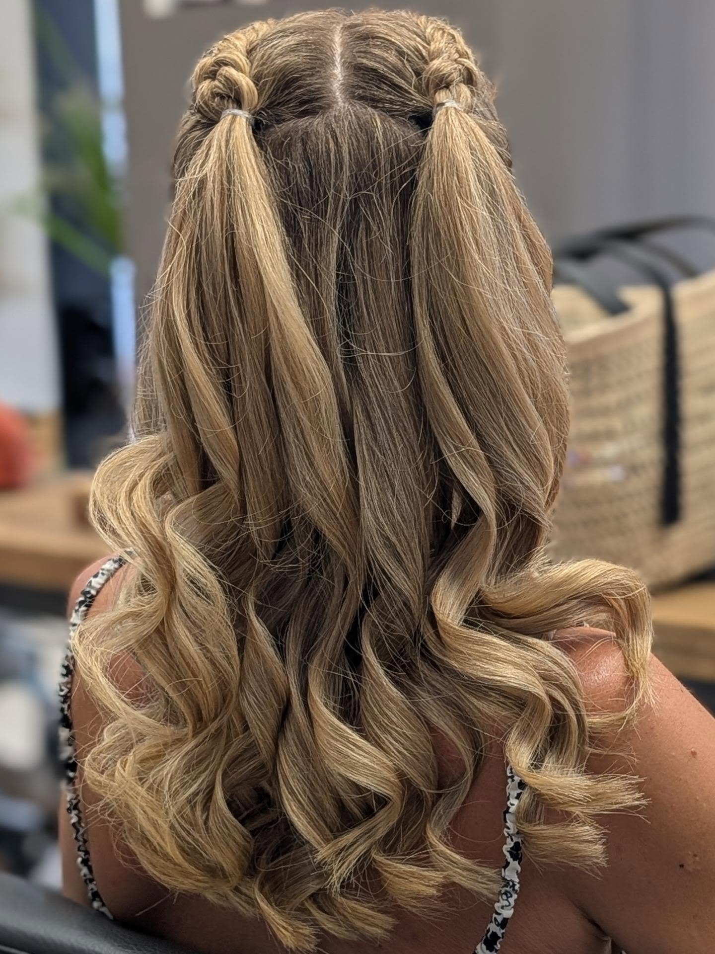 Braided Half Up Half Down Concert Waves
