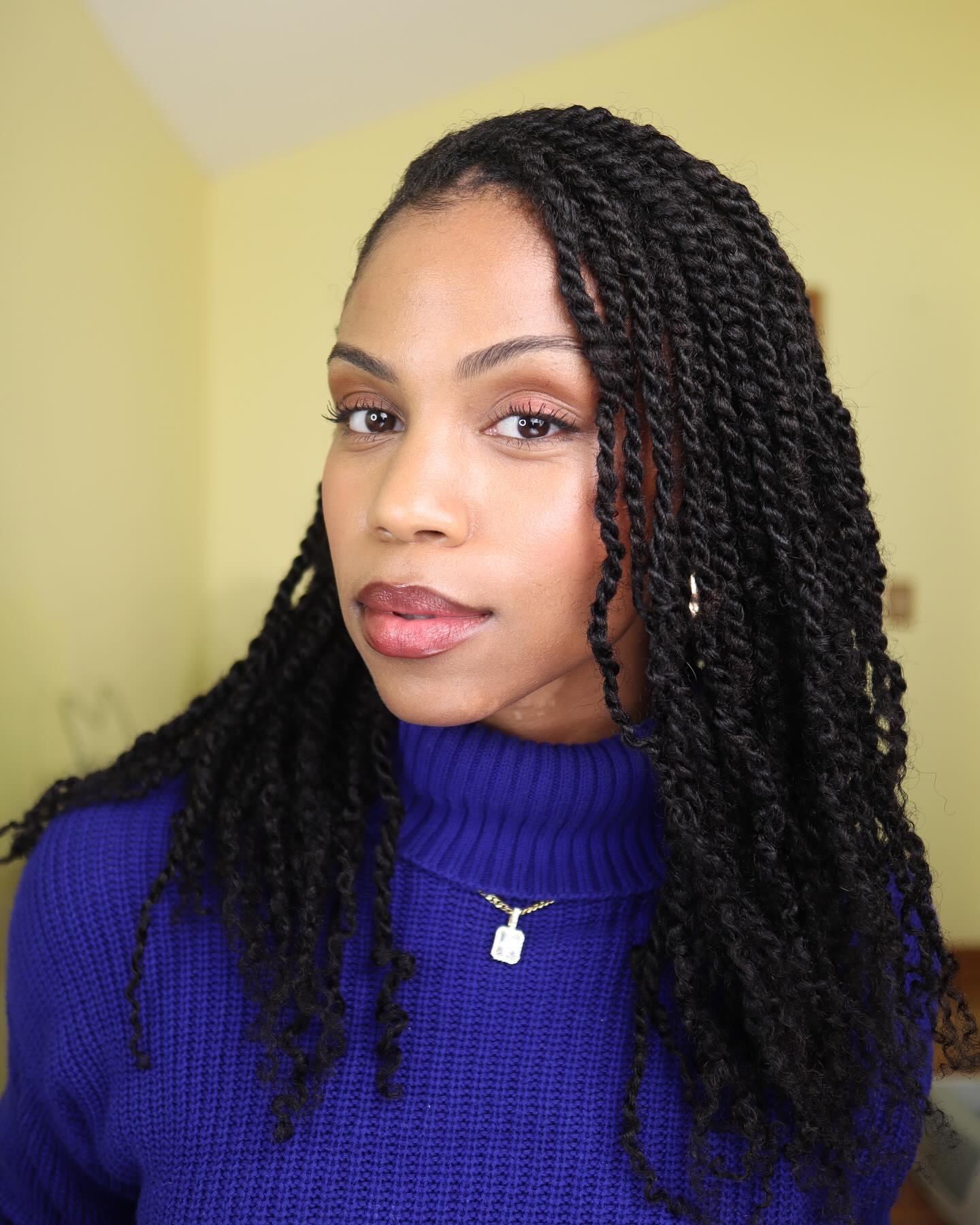 Chic Two-Strand Twists With Loose Spiral Ends