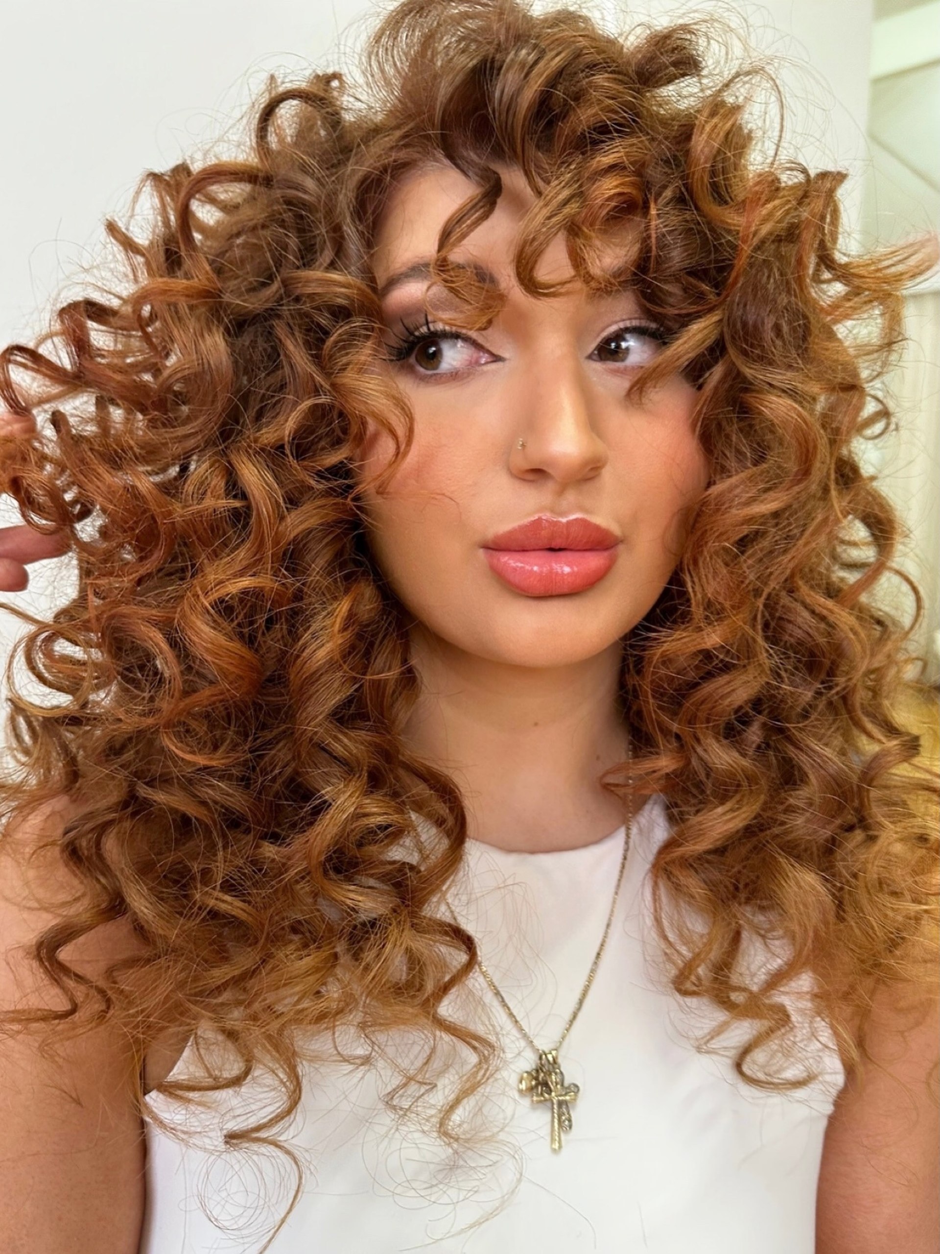 Copper Auburn Voluminous Spiral Curls