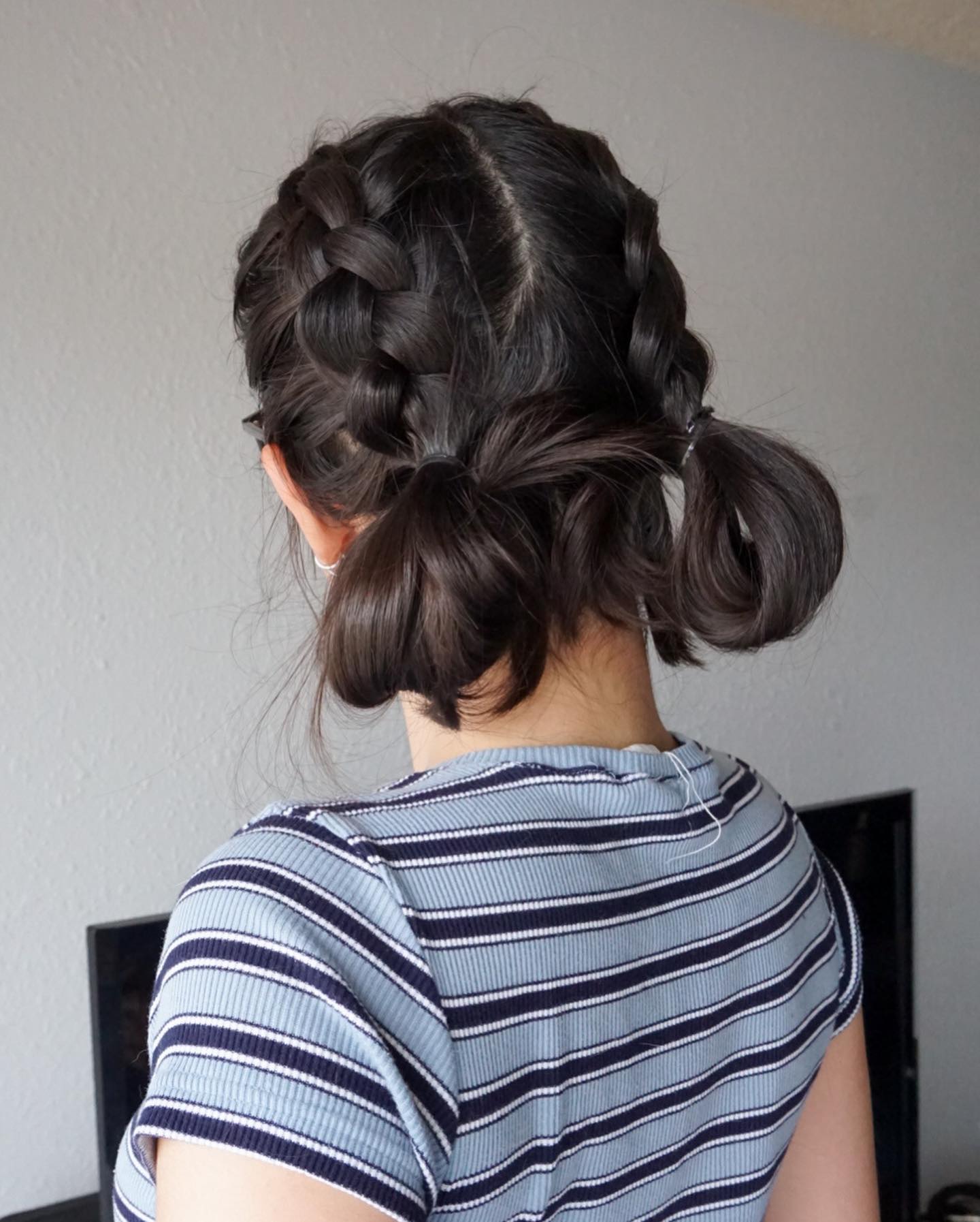 Double Dutch Braids To Pigtail Buns