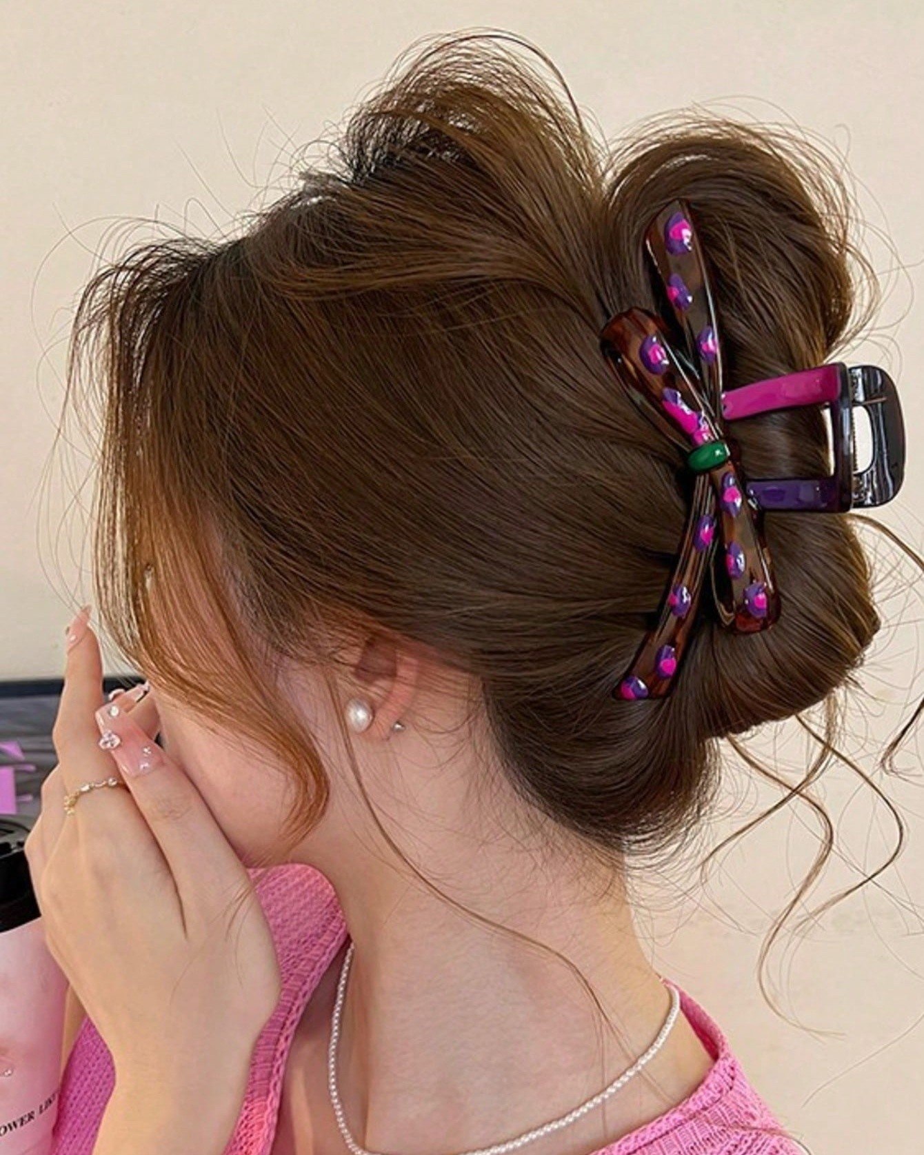 Effortless Messy Bun With Chic Claw Clip
