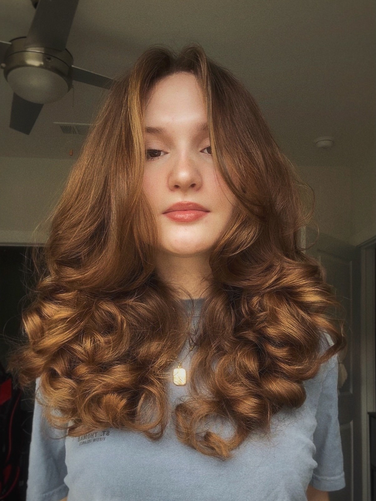 Effortless Soft Waves With Curtain Bangs