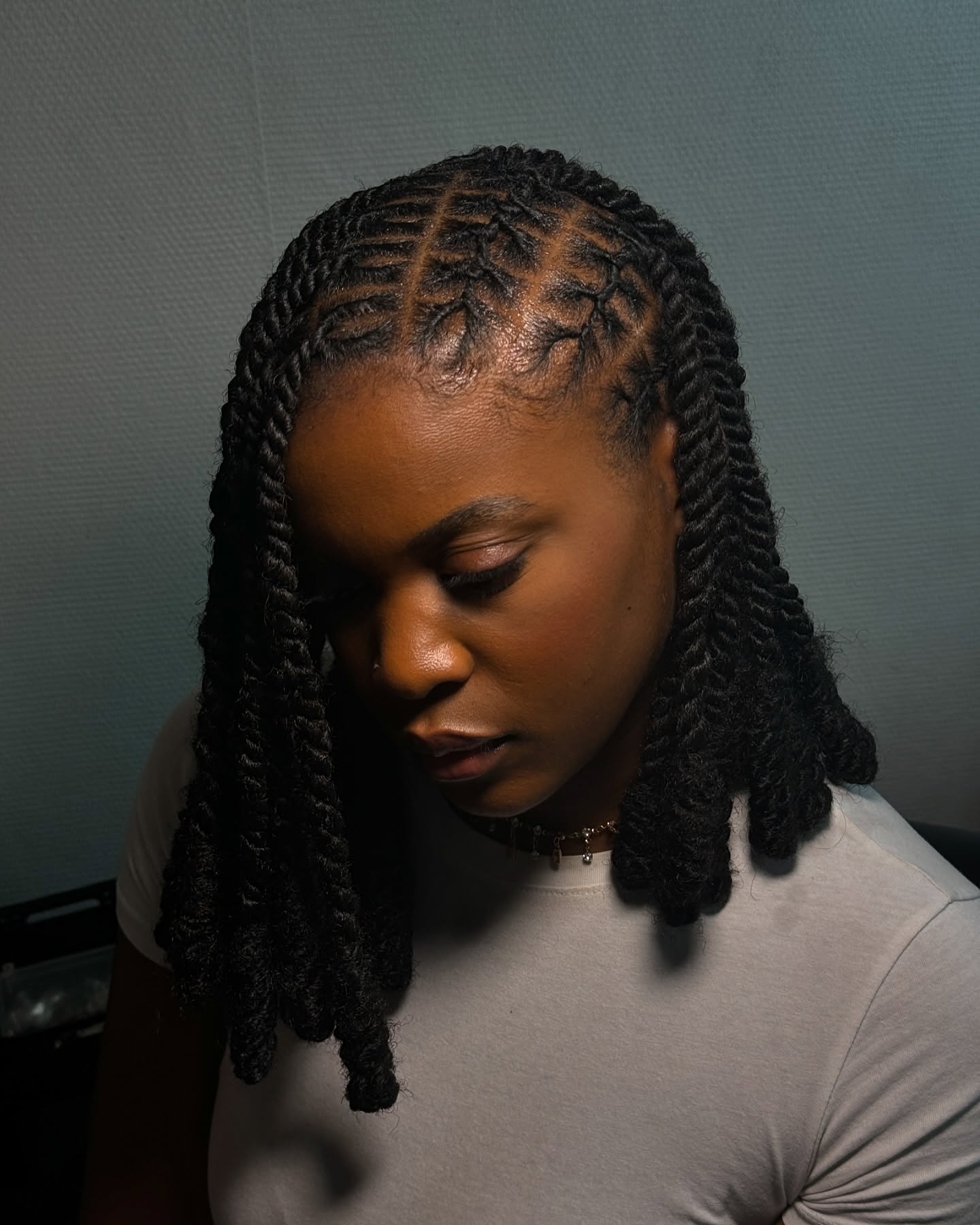 Elegant Half Up Half Down Twists