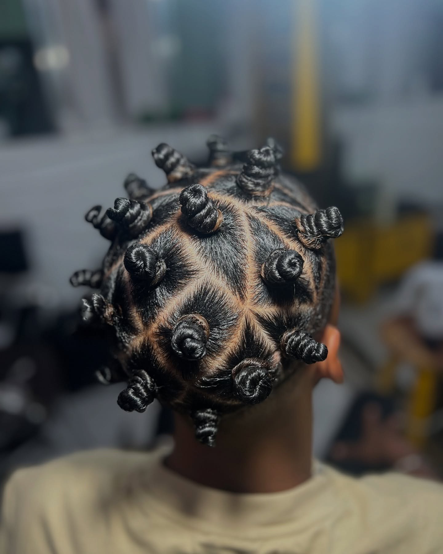 Geometric Bantu Knots With Defined Parts