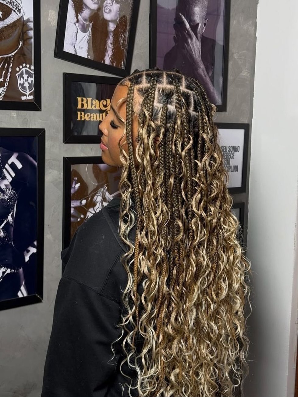 Goddess Box Braids With Curly Ends