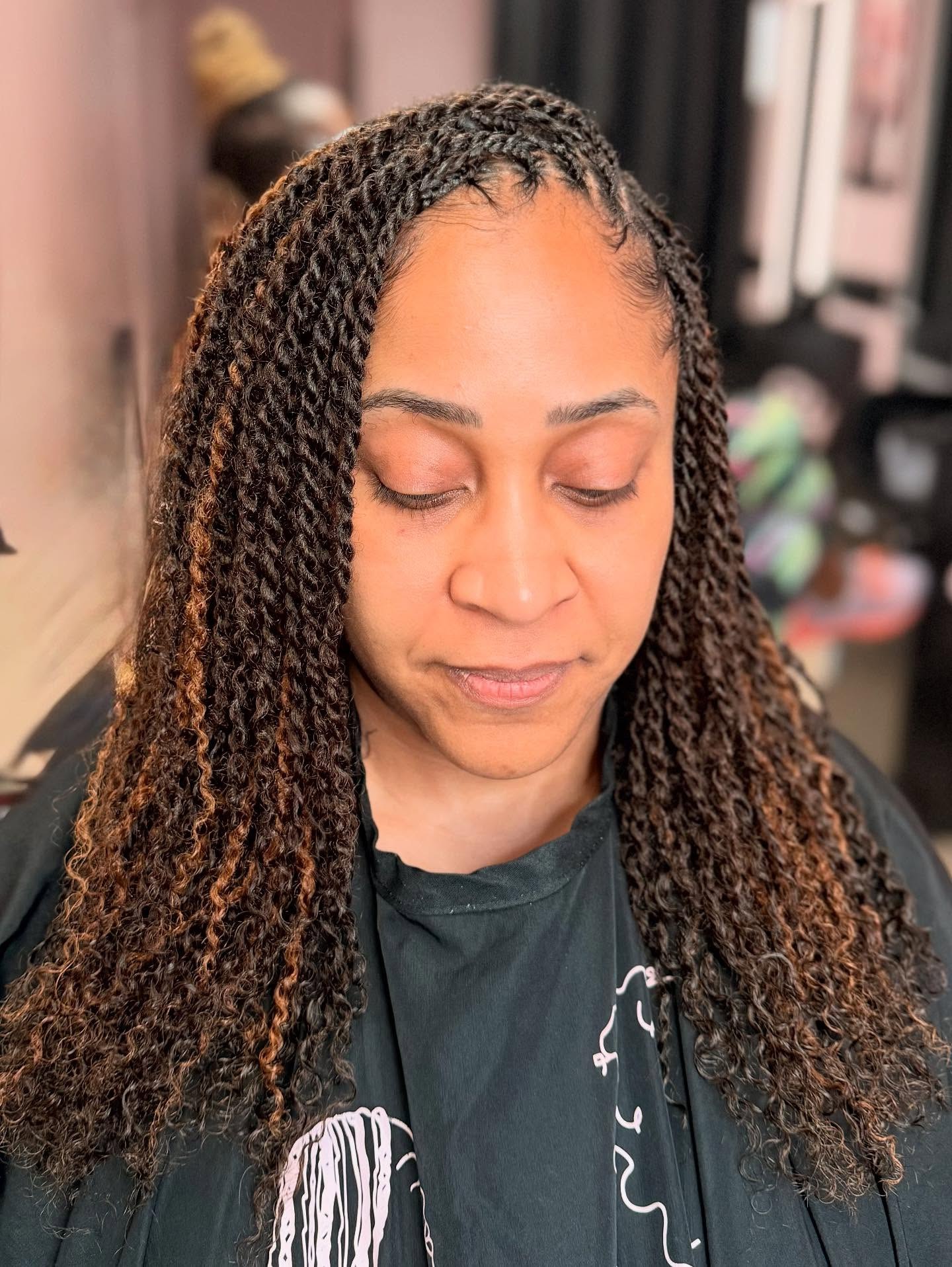 Golden Highlighted Micro Twists