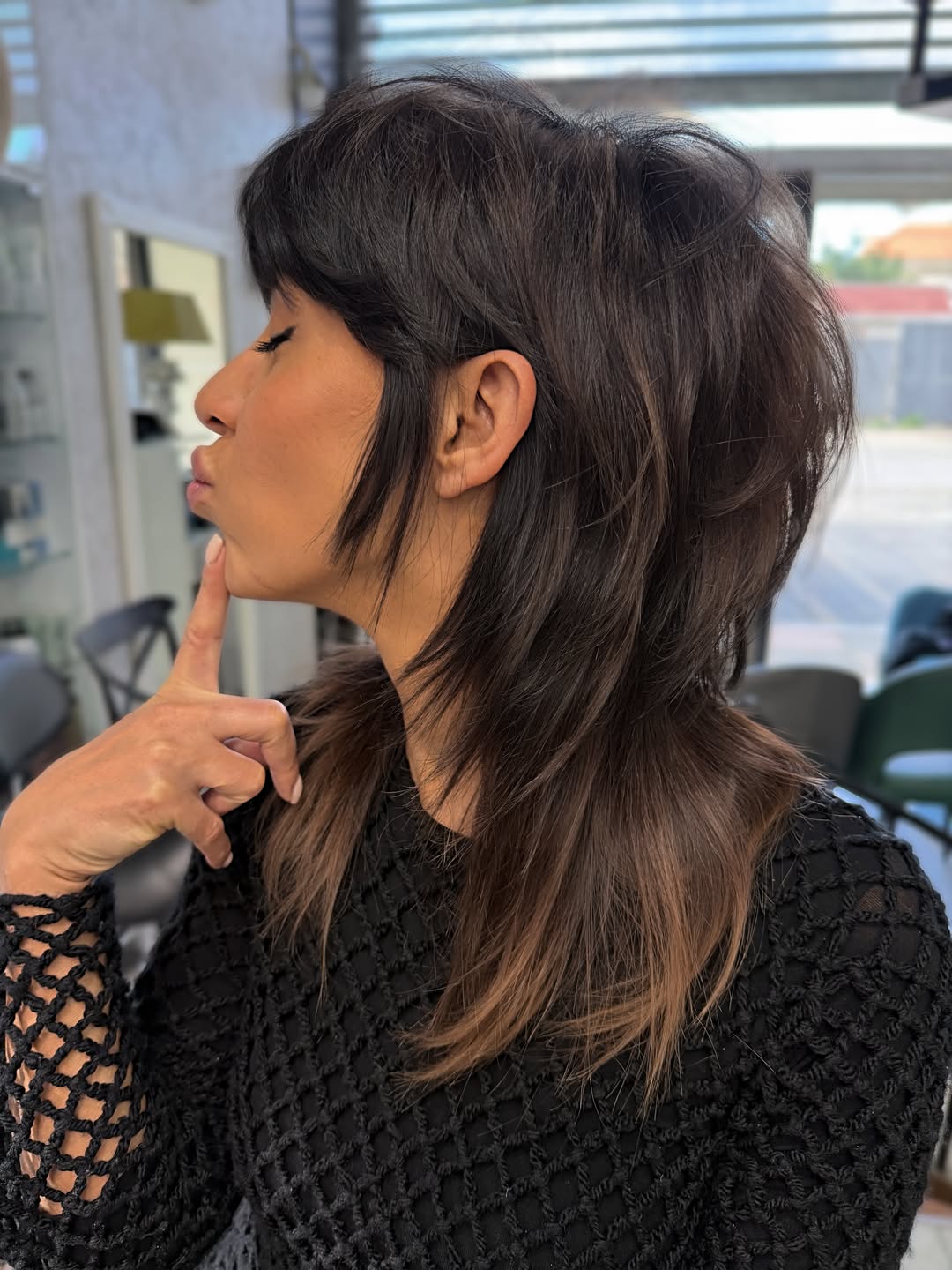 Modern Shaggy Mullet With Textured Layers