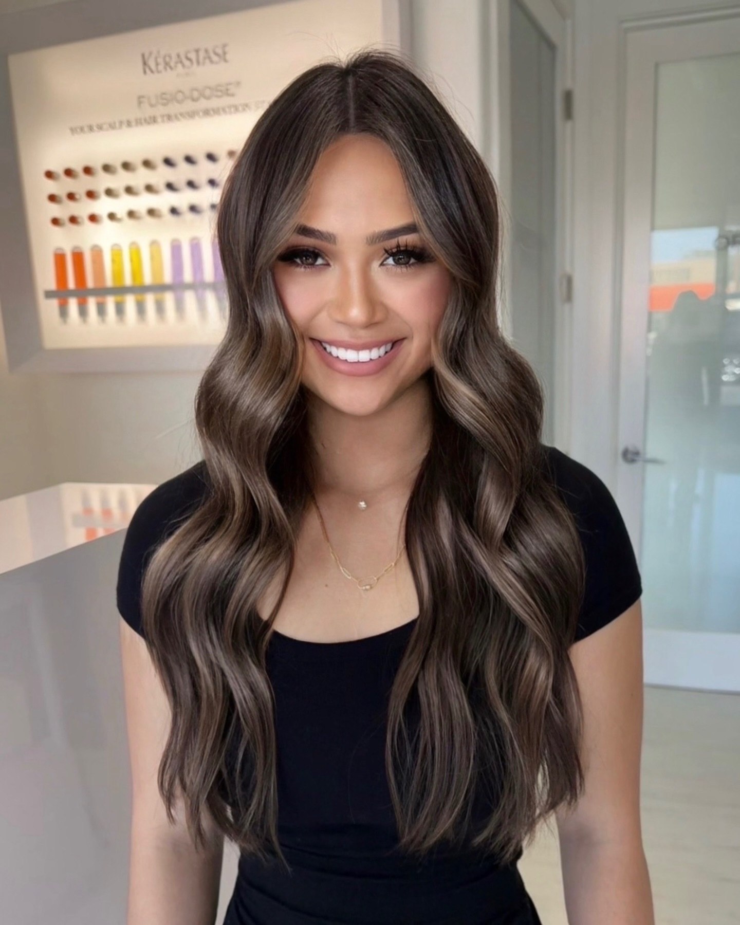 Rich Espresso Brown With Subtle Ashy Highlights