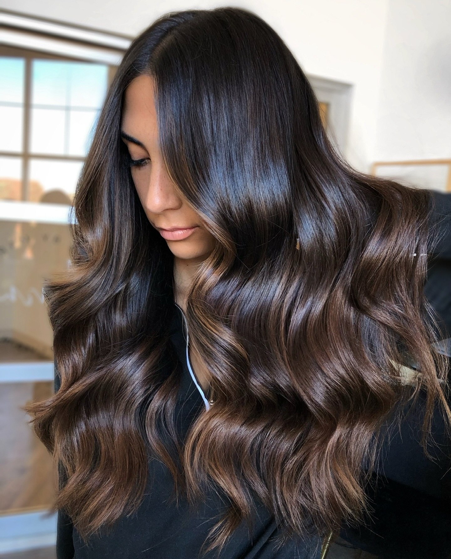 Rich Espresso Brown With Subtle Caramel Highlights