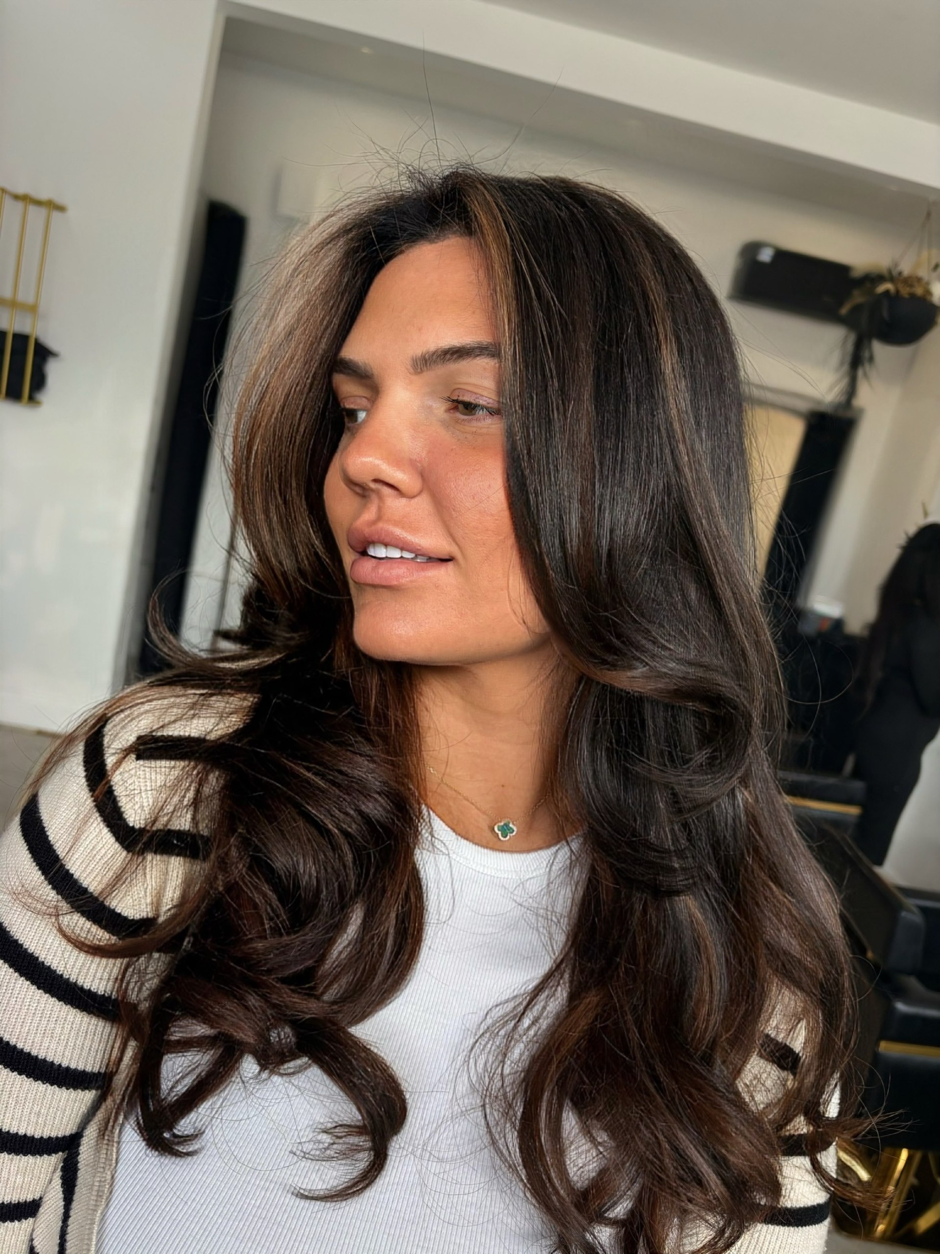 Rich Espresso Waves With Subtle Chocolate Highlights