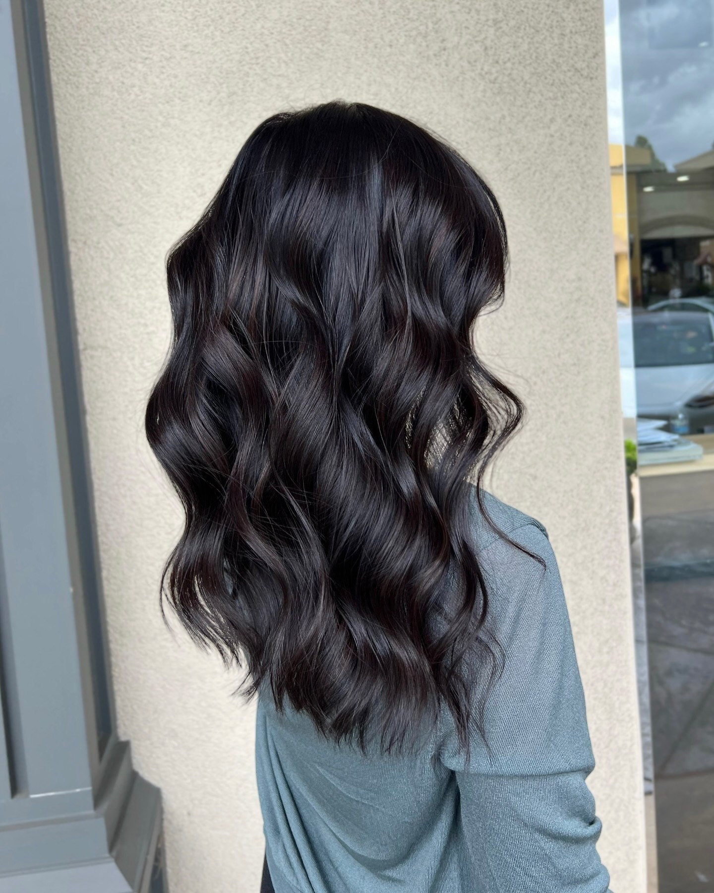 Rich Espresso Waves With Subtle Red Undertones