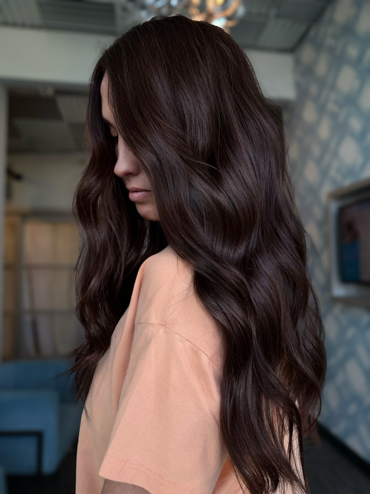 Rich Espresso Waves With Subtle Shine