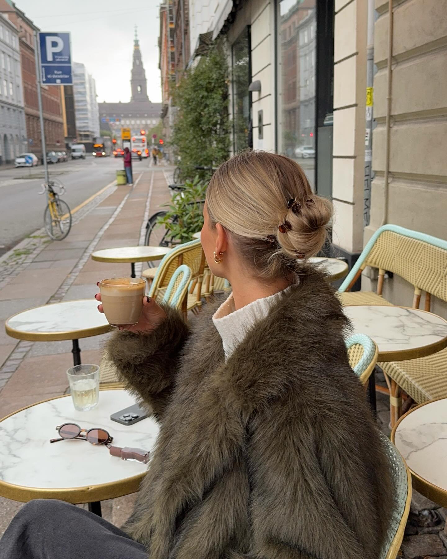Sleek Low Bun With Mini Claw Clips