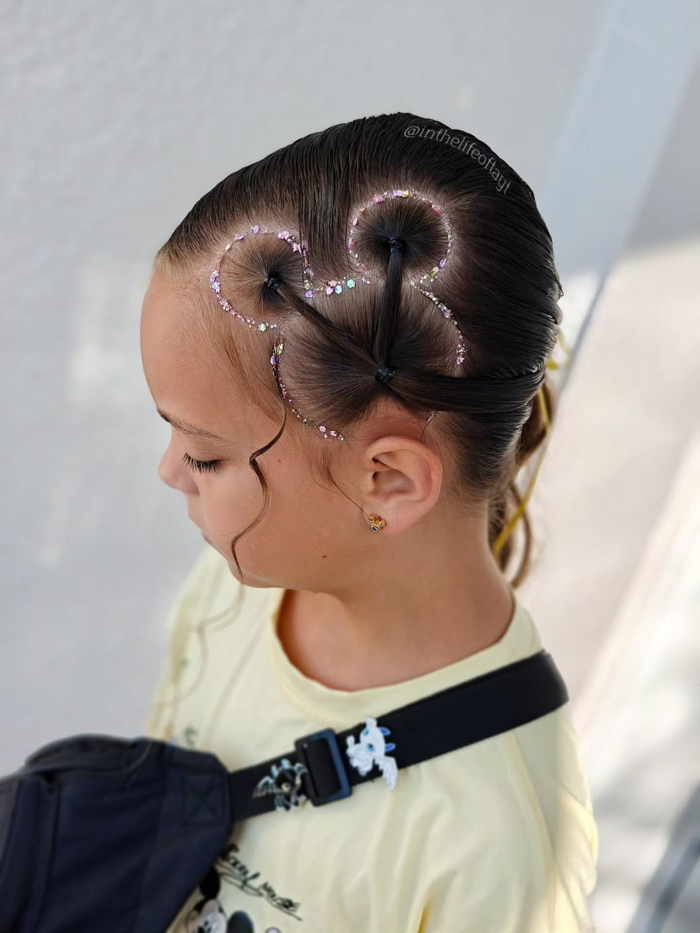 Sparkly Mickey Mouse Inspired Space Buns