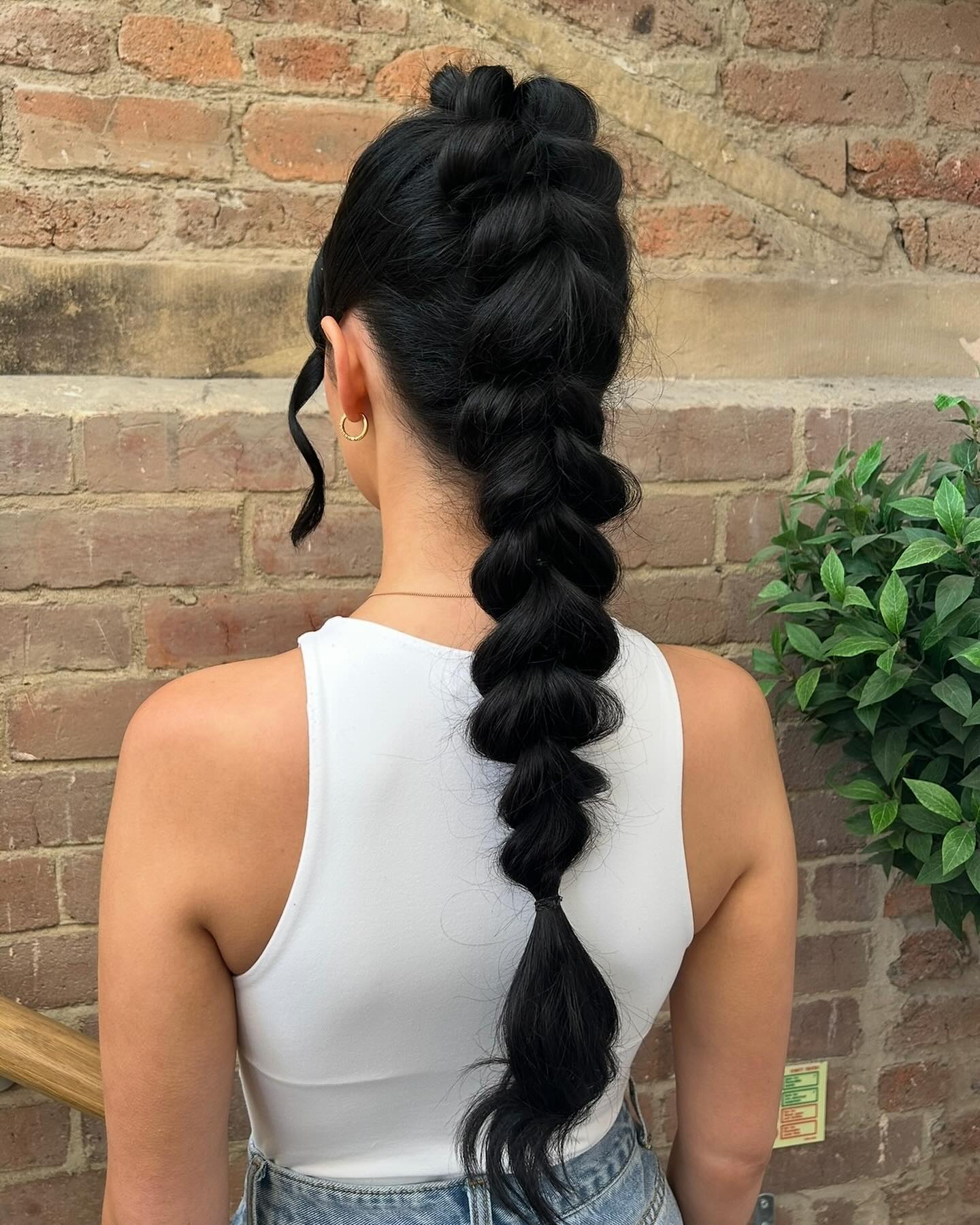 Voluminous High Dutch Braid With Face Framing Strands
