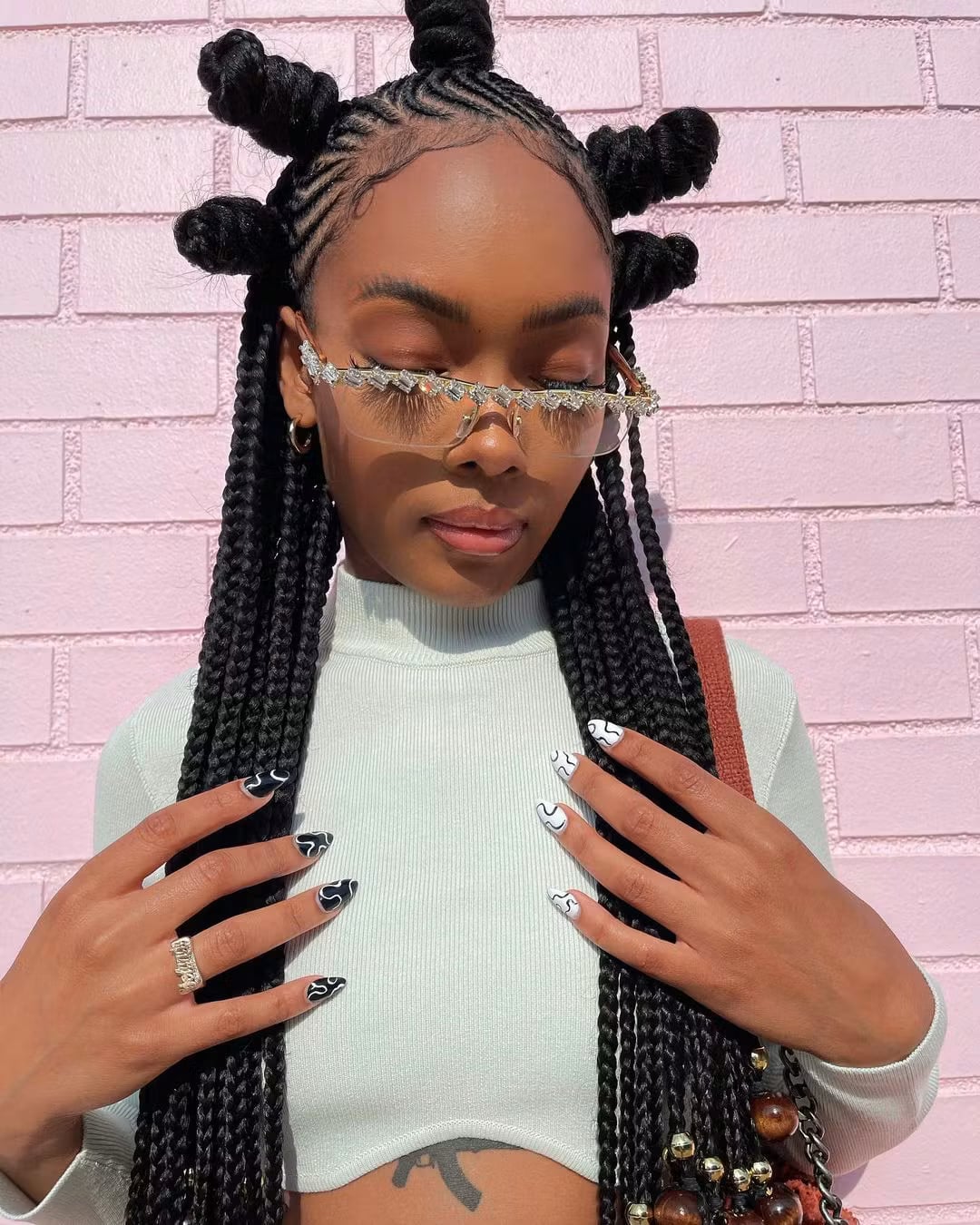 Long Rasta Braidddds Aesthetic Long Braids 2027 with Blonde Highlights