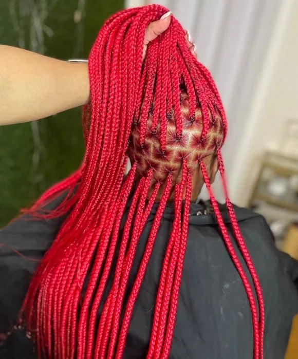 Aesthetic Red Braids 2027 for a Bold Statement