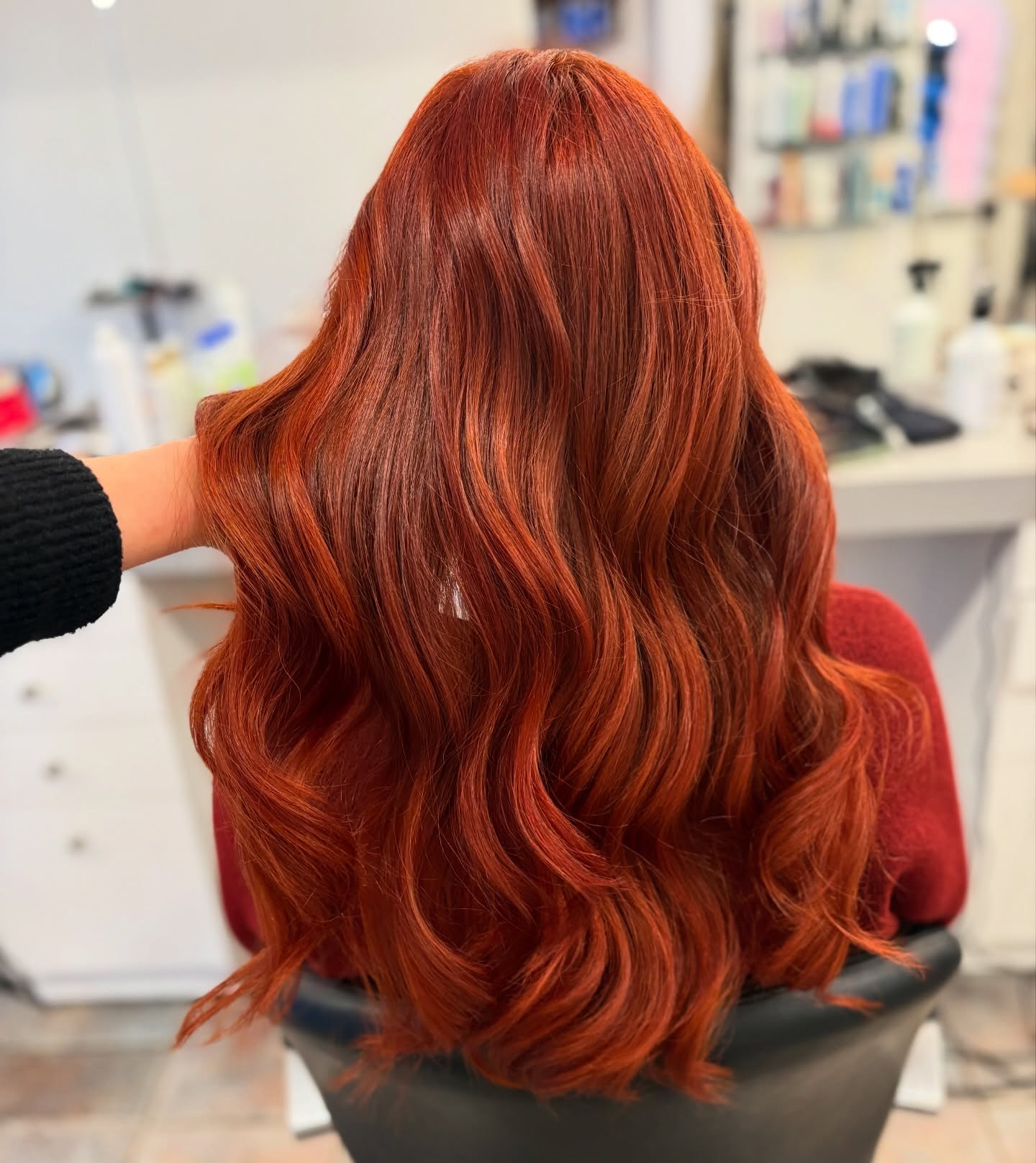 Fiery Copper Waves With Subtle Dimension