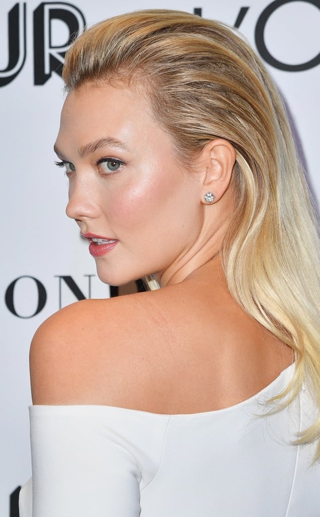 Ash Blonde Wet Look Mid-Back Style — New Years Eve Hairstyles