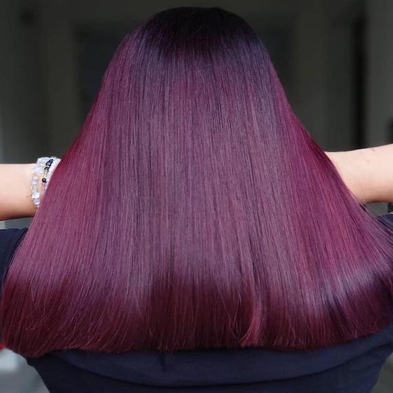 Purple Hair Color 2027 with Lavender Balayage & Ombre