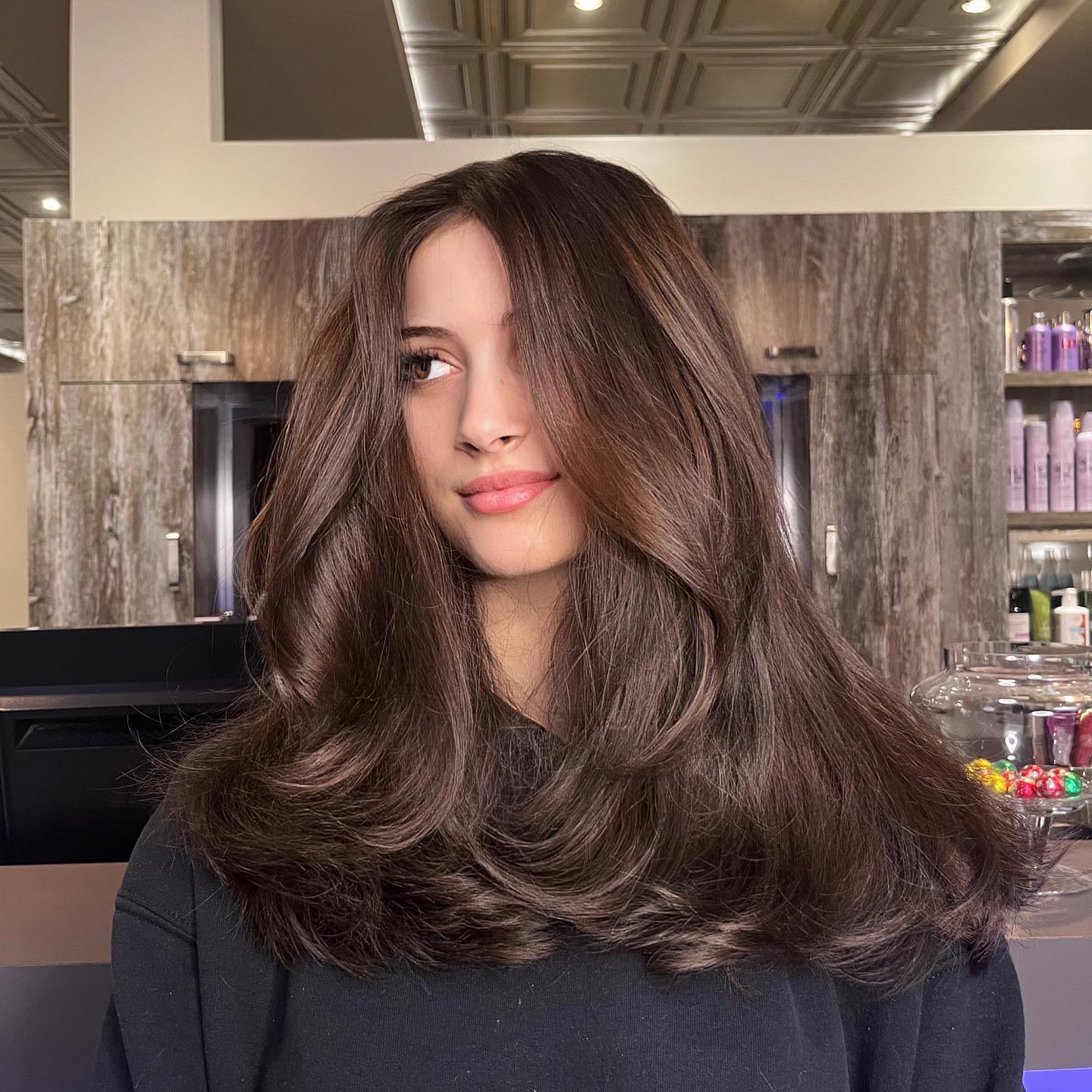 Rich Espresso Layers With Subtle Auburn Tones