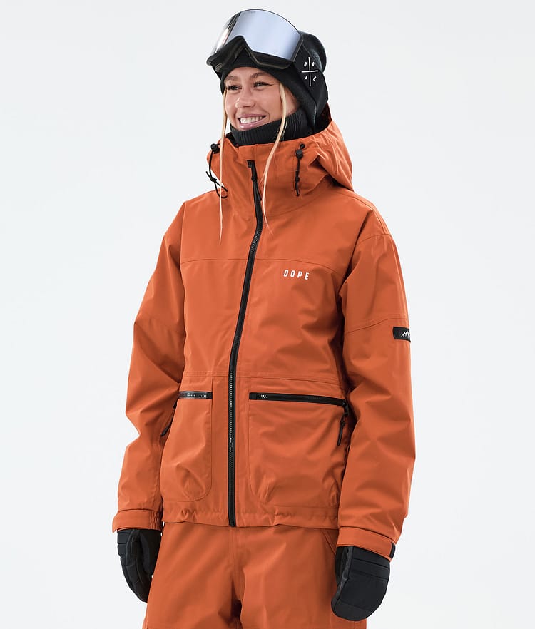 Vibrant Orange Ski Jacket and Pants — Ski Outfits for Women