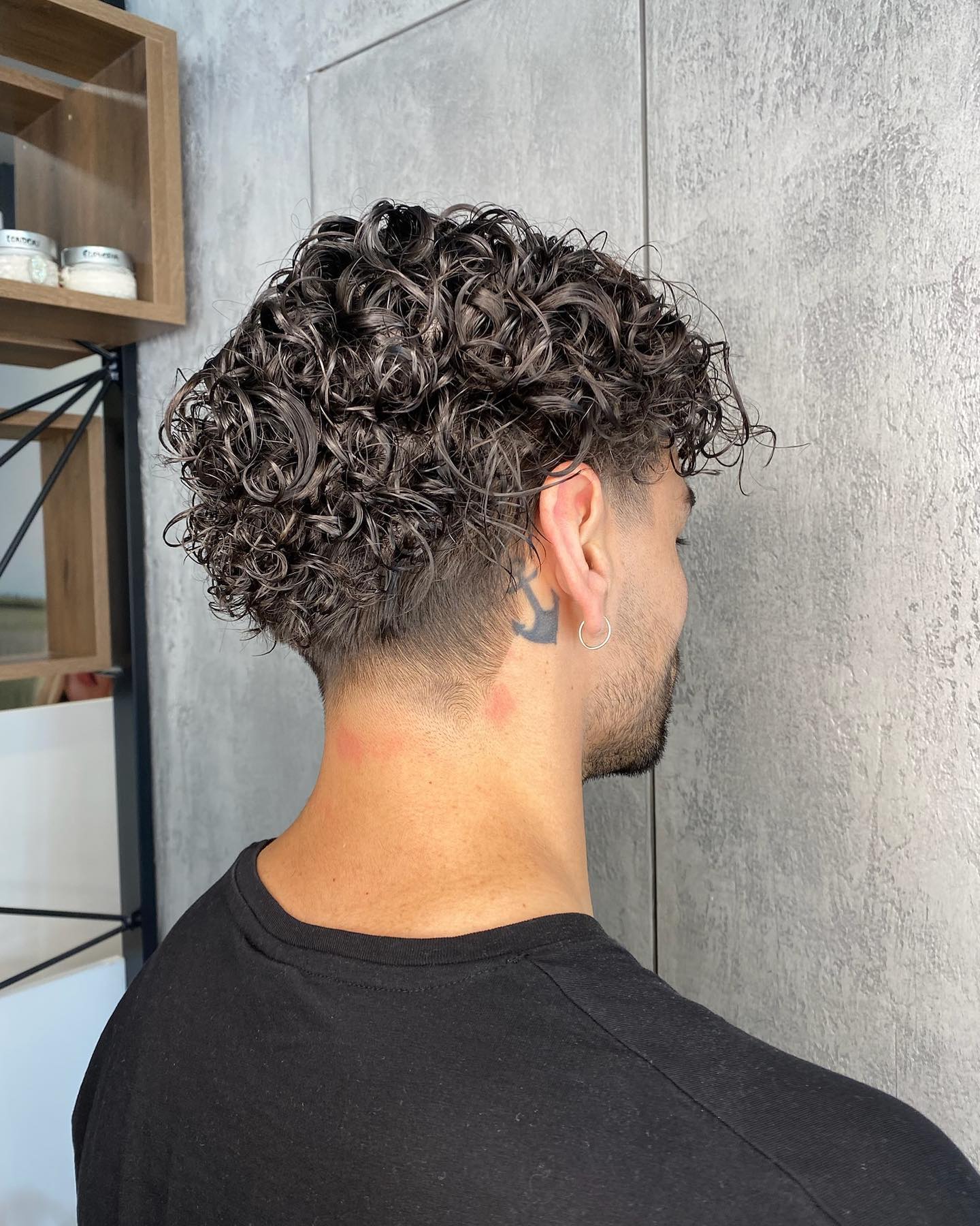 Textured Crop With Tapered Sides Curly Hairstyle