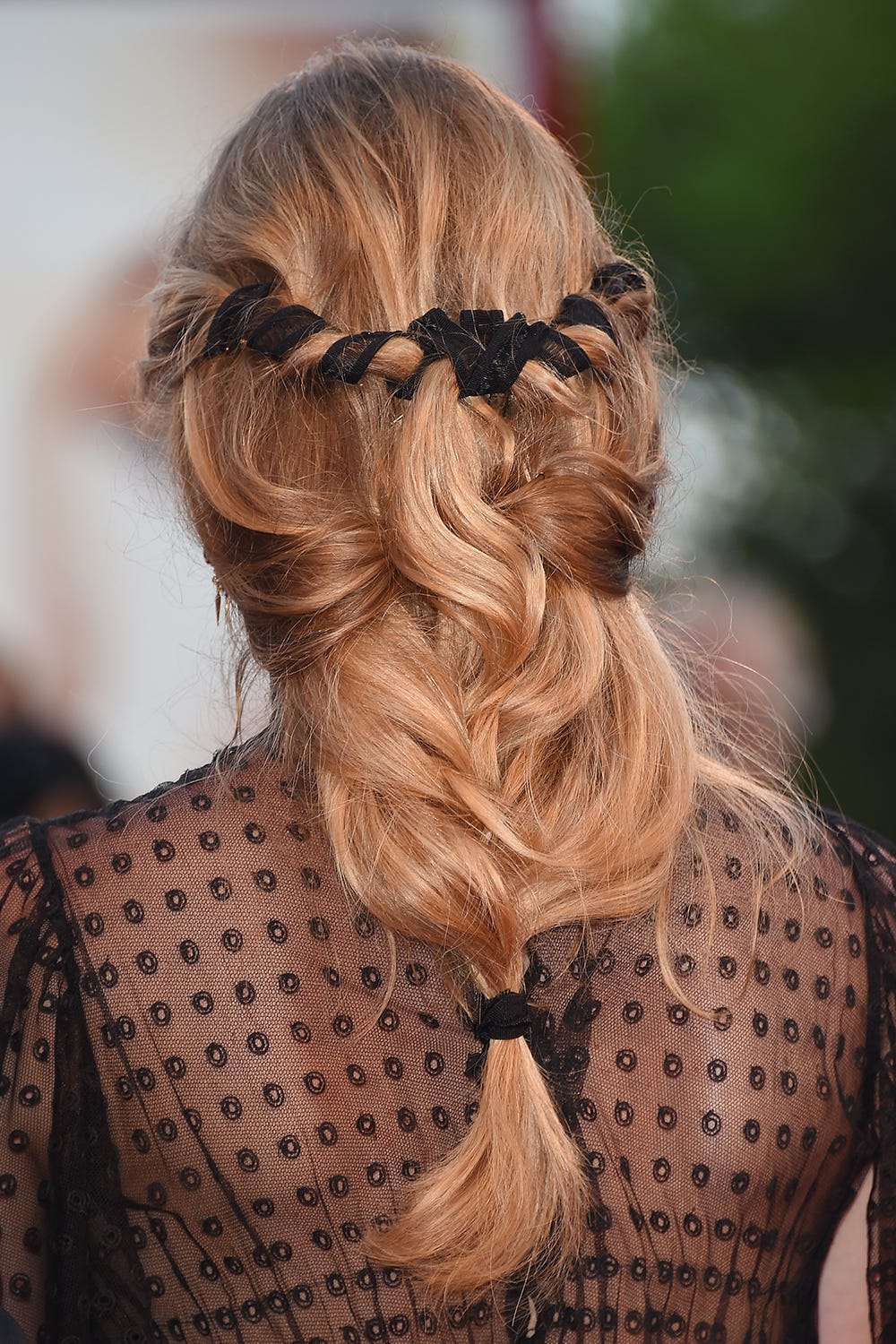 Collarbone Braided Updo With Headband — Winter Formal Hairstyles