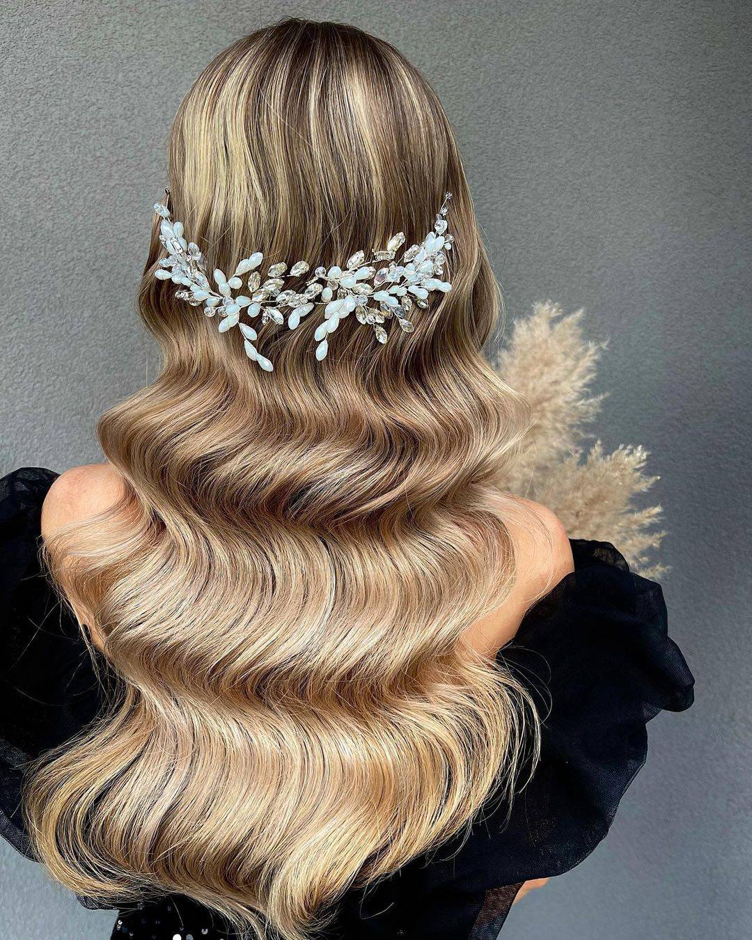 Voluminous Soft Waves With Sparkling Accessory — Winter Formal Hairstyles
