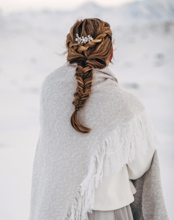 Mid-Back Fishtail Braid With Updo Elements — Winter Formal Hairstyles