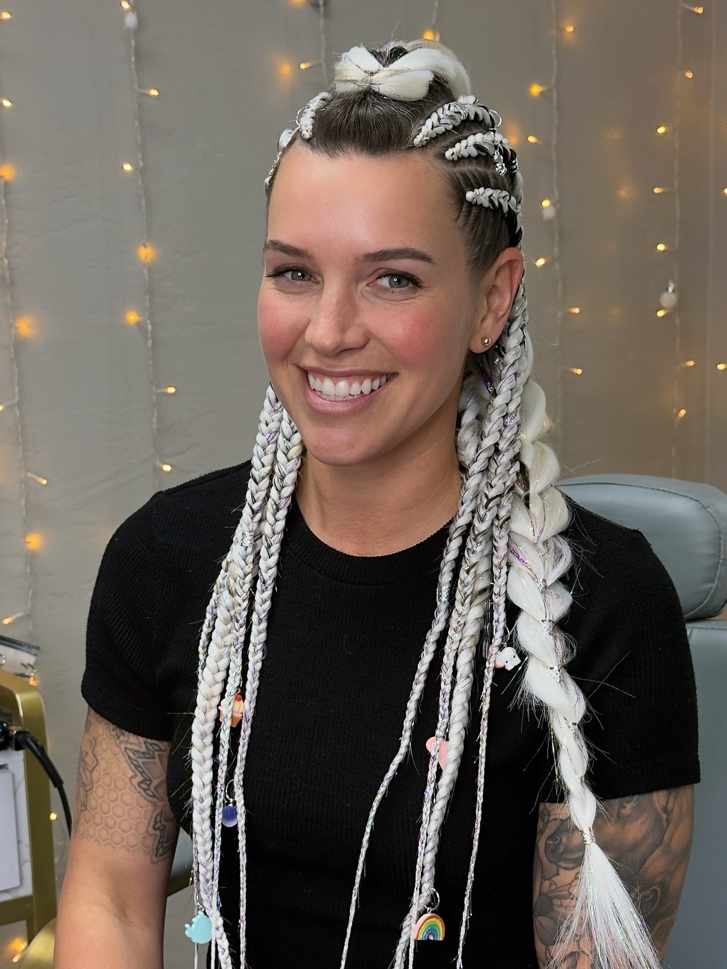 Winter Wonderland Braids With Sparkle